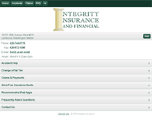 Tablet Screenshot of integrityinsuranceandfinancial.com